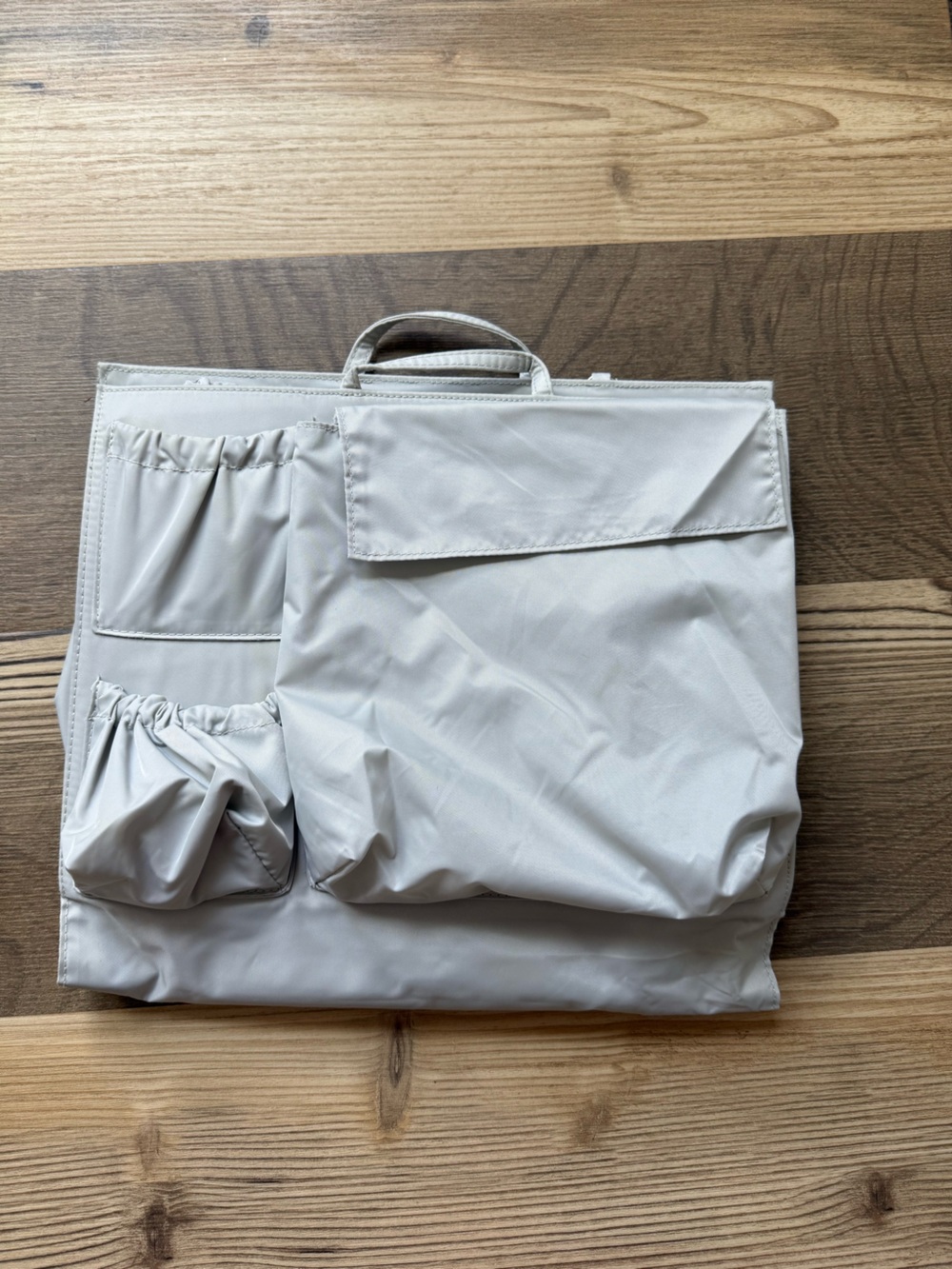 Tote Savvy Grey Tote Bag or Diaper Bag Organizer